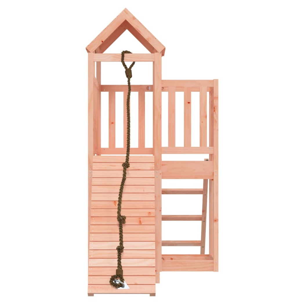 Playhouse with Climbing Wall Solid Wood Douglas