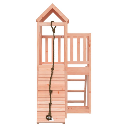 Playhouse with Climbing Wall Solid Wood Douglas