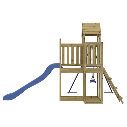Playhouse with Slide Swing Impregnated Wood Pine