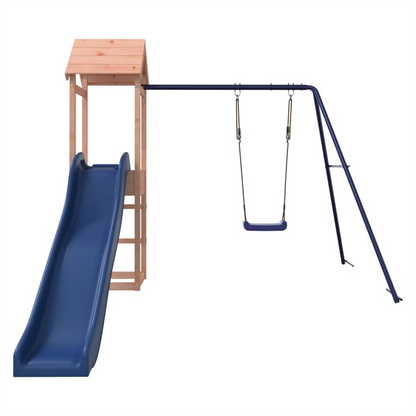 Playhouse with Slide Swing Solid Wood Douglas