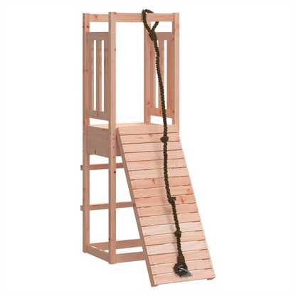Playhouse with Climbing Wall Solid Wood Douglas