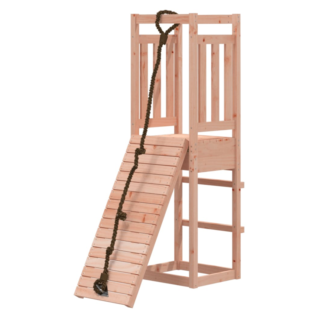 Playhouse with Climbing Wall Solid Wood Douglas