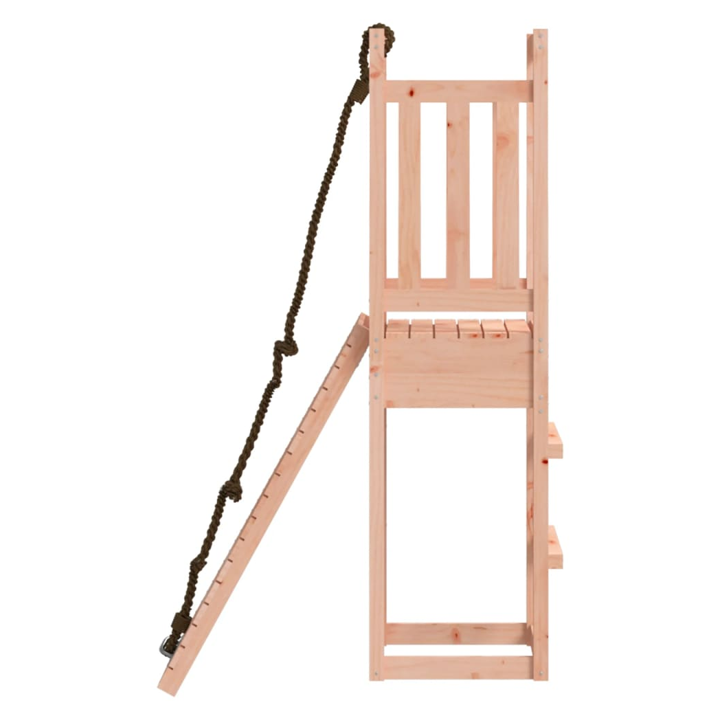 Playhouse with Climbing Wall Solid Wood Douglas