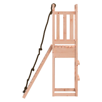 Playhouse with Climbing Wall Solid Wood Douglas