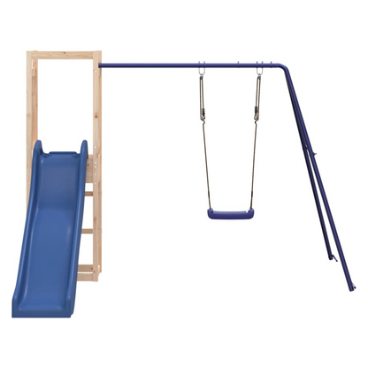 Playhouse with Slide Swing Solid Wood Pine