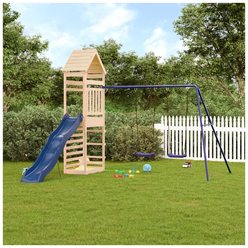 Outdoor Playset Solid Wood Pine