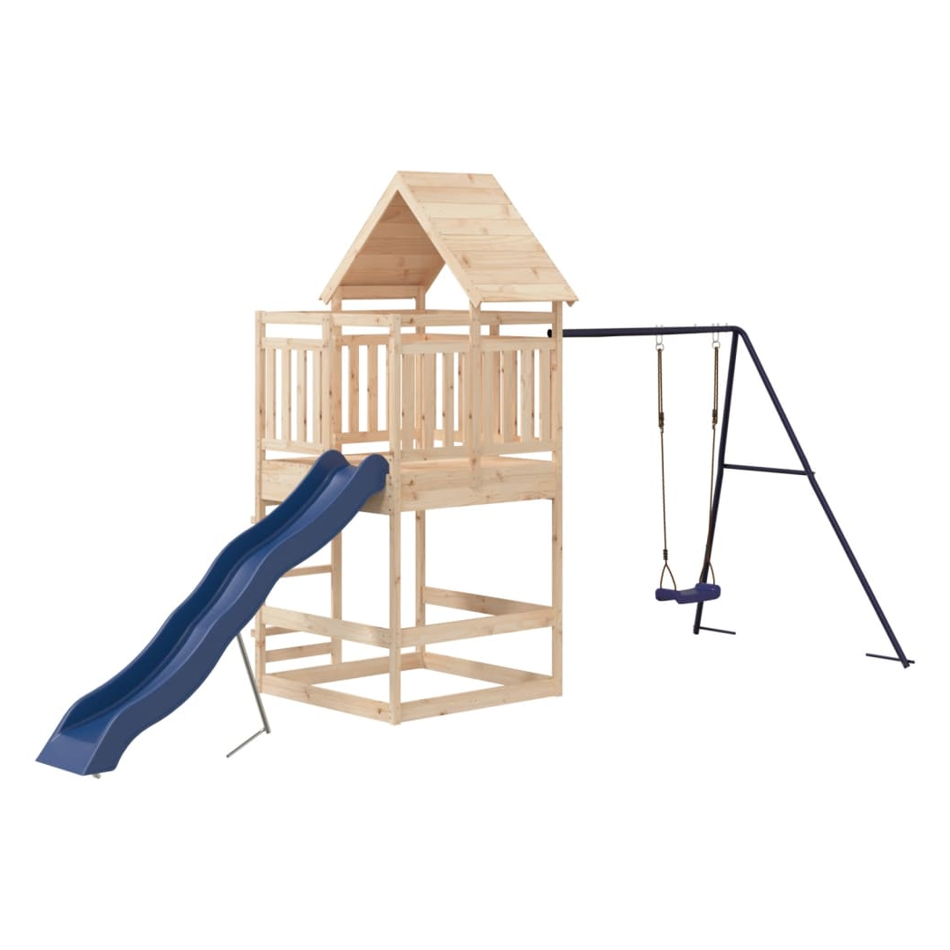 Outdoor Playset Solid Wood Pine