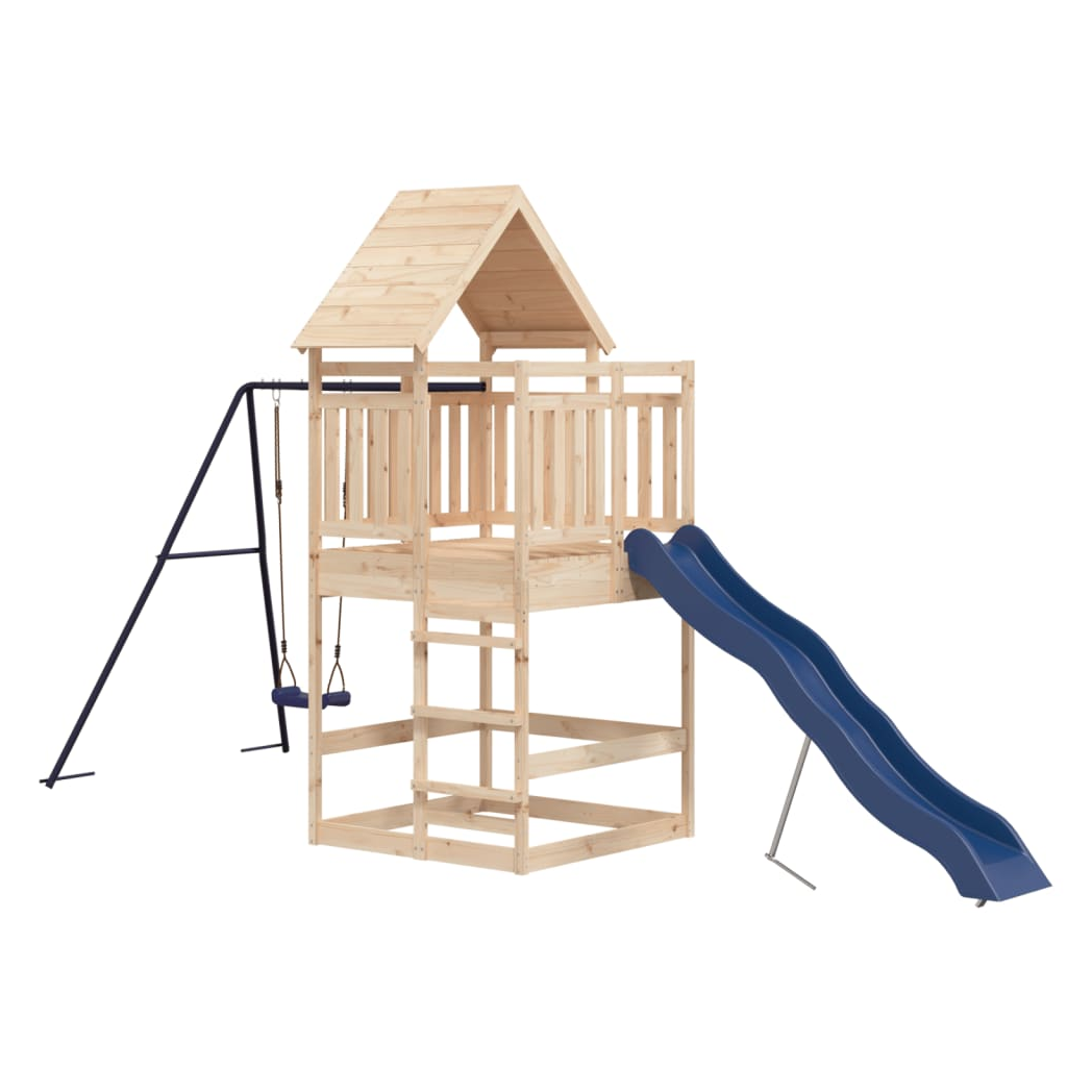 Outdoor Playset Solid Wood Pine