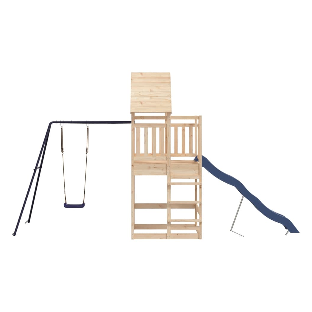 Outdoor Playset Solid Wood Pine