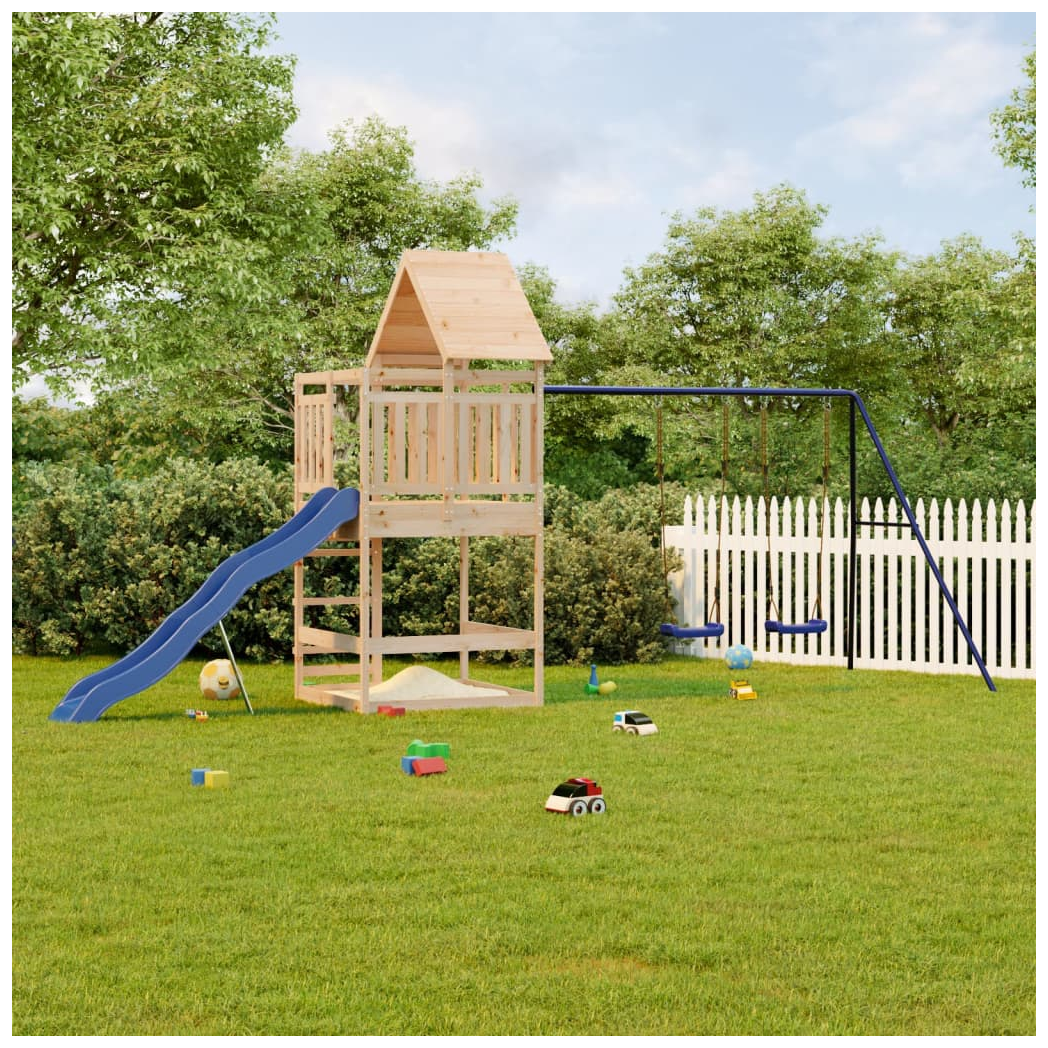 Outdoor Playset Solid Wood Pine