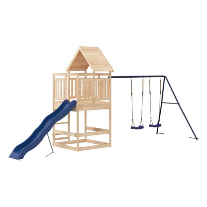 Outdoor Playset Solid Wood Pine