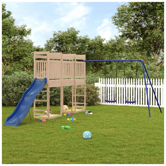 Outdoor Playset Solid Wood Pine
