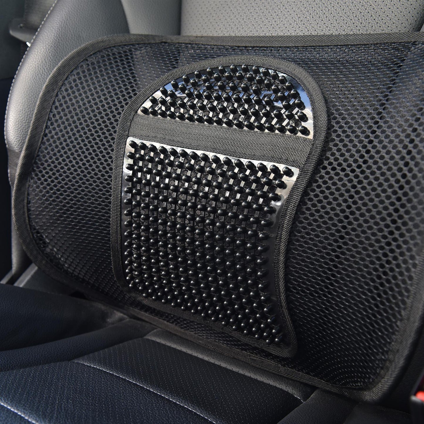 Super Comfort Mesh Lumbar Back Seat Support System with Massage Nodes