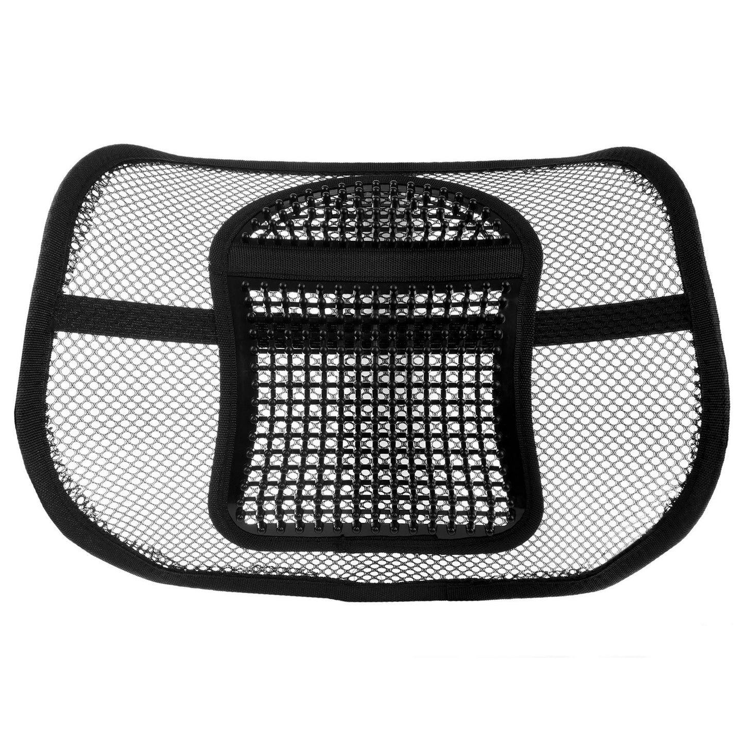Super Comfort Mesh Lumbar Back Seat Support System with Massage Nodes