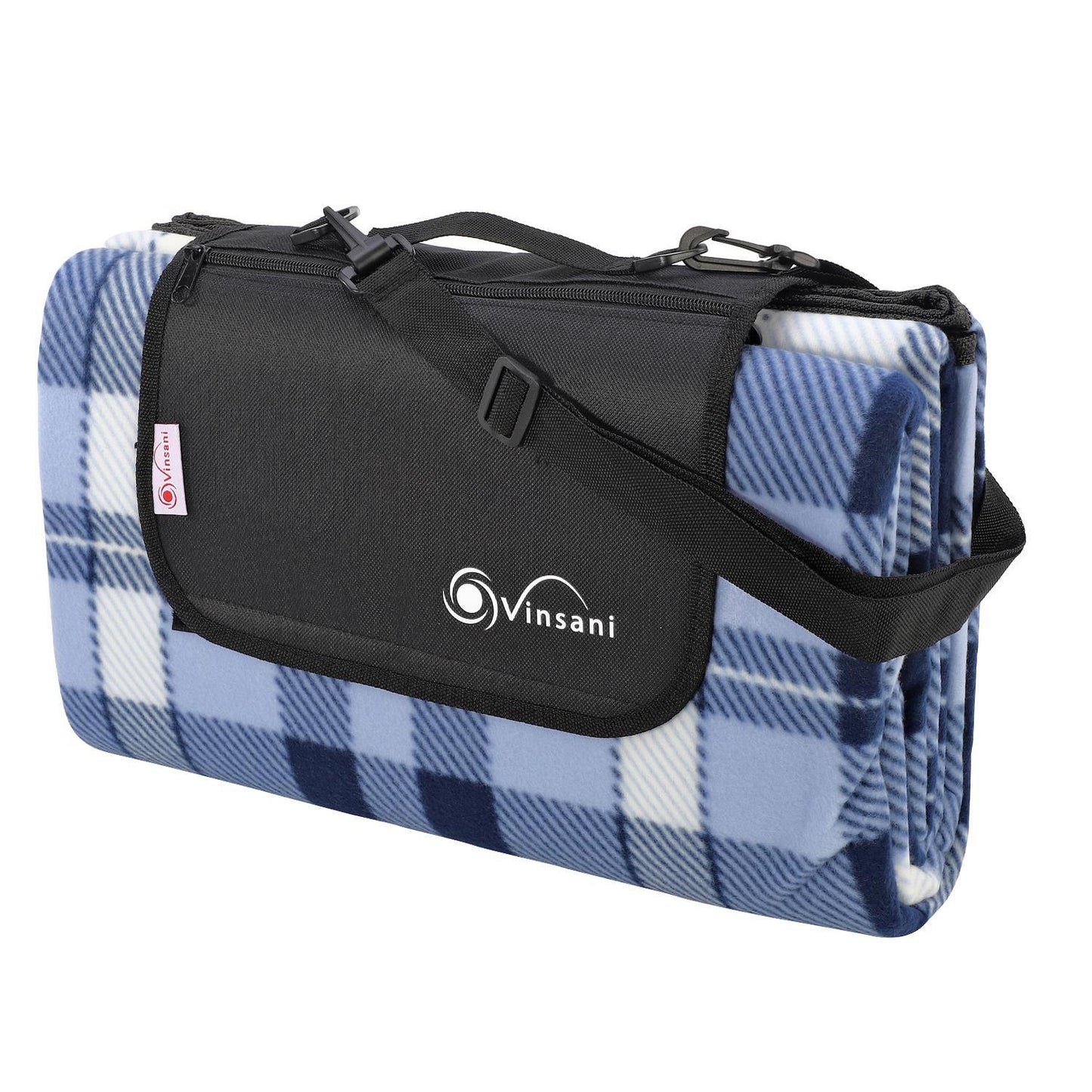 200 x 200cm Folding Picnic Blanket Waterproof & Sandproof- Checkered