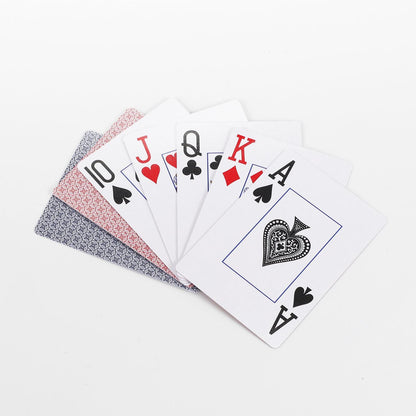 Traditional Check Poker Casino Plastic Coated Playing Cards 6 Decks