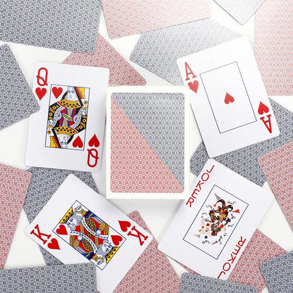 Traditional Check Poker Casino Plastic Coated Playing Cards 2 Decks