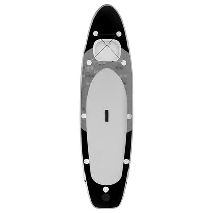 Inflatable Stand Up Paddle Board Set Black 330x76x10 cm
