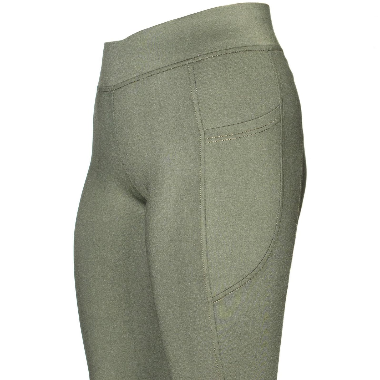 Horse Riding Tights Ladies Silicon Riding Leggings Breeches Ladies Green 10-26''