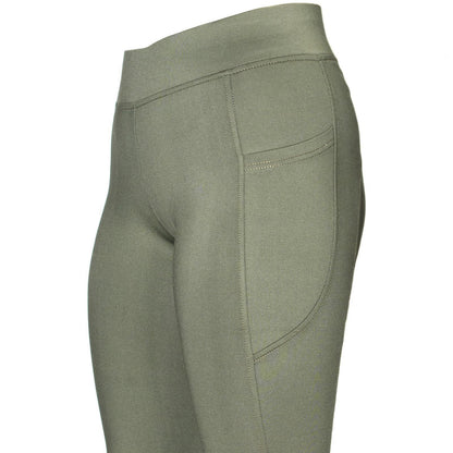 Horse Riding Tights Ladies Silicon Riding Leggings Breeches Ladies Green 10-26''