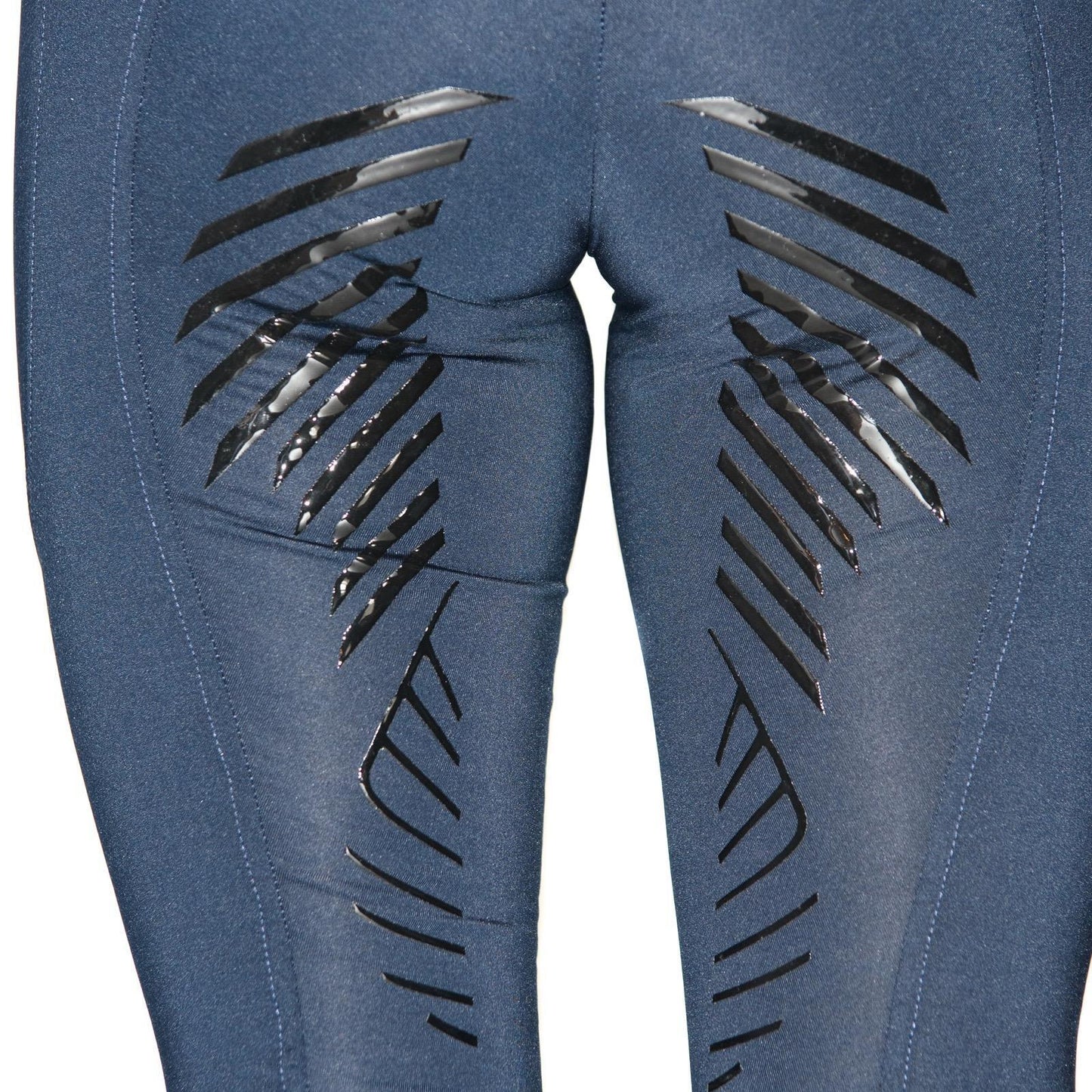 Horse Riding Tights Ladies Silicon Riding Leggings Breeches Ladies Navy 14-30''