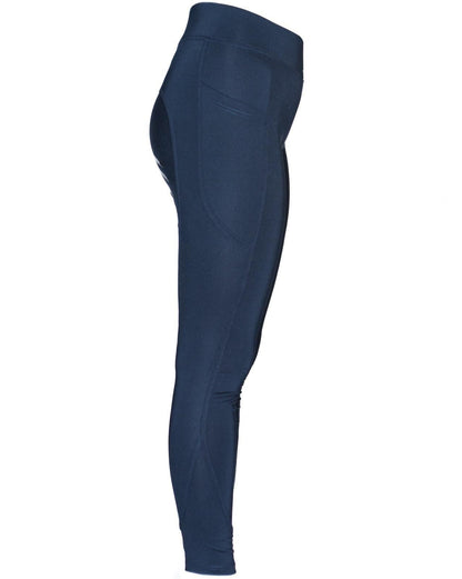 Horse Riding Tights Ladies Silicon Riding Leggings Breeches Ladies Navy 16-32''