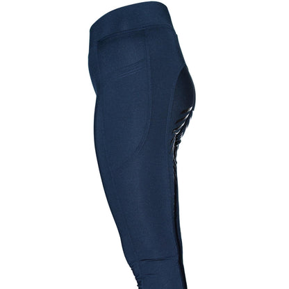 Horse Riding Tights Ladies Silicon Riding Leggings Breeches Ladies Navy 16-32''