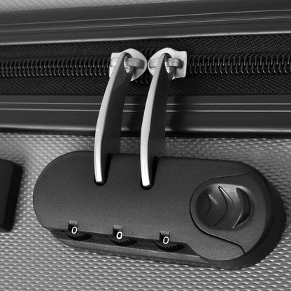 Three Piece Hardcase Trolley Set Silver