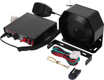 VEVOR 200W Siren Bundle 8 Tones Emergency Warning Siren with PA Speaker MIC System Vehicle Siren Box Fit for Police, Ambulance, Fire Fighting and Engineer Vehicles
