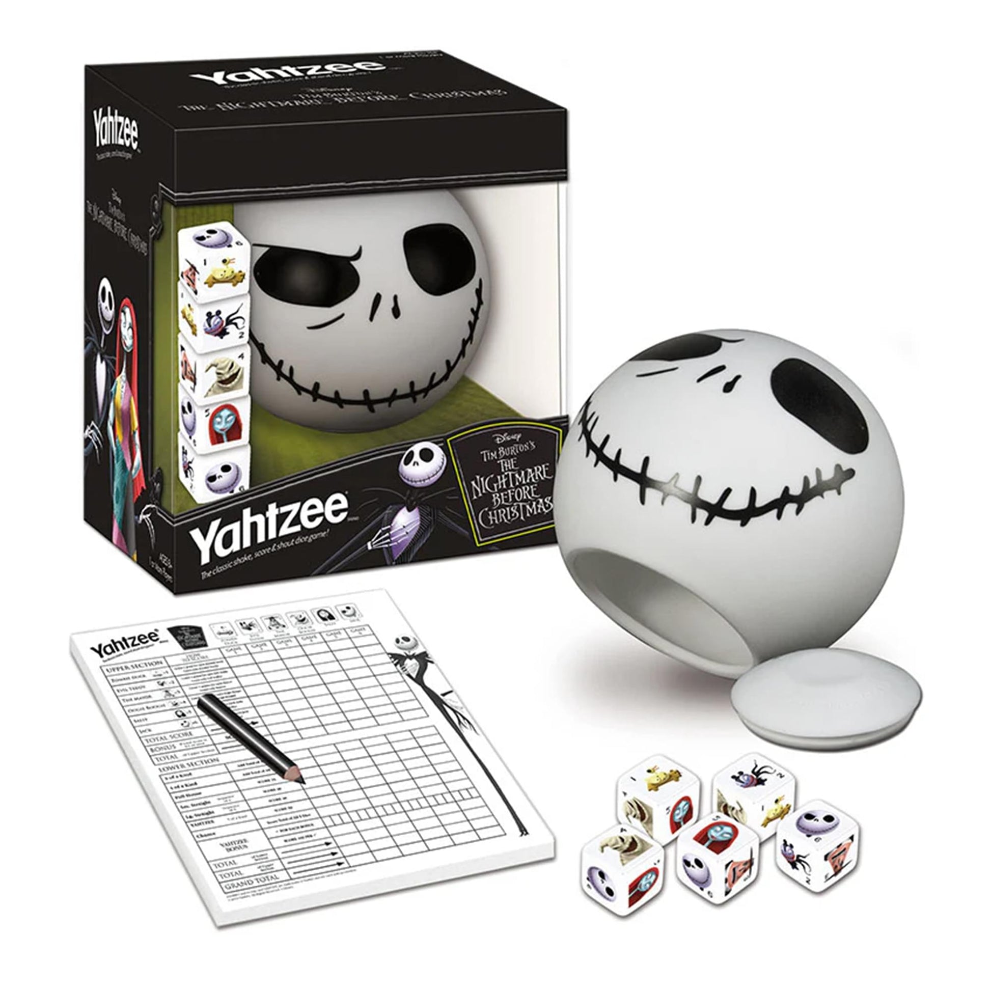 Disney The Nightmare Before Christmas Yahtzee Dice Game