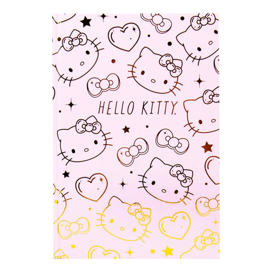 Sanrio Hello Kitty Pink & Gold Foil Hardcover Journal | 87 Lined Pages