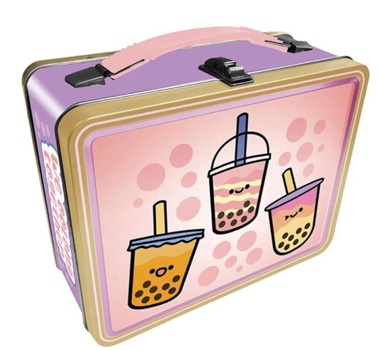 Boba Tea Embossed Tin Fun Box