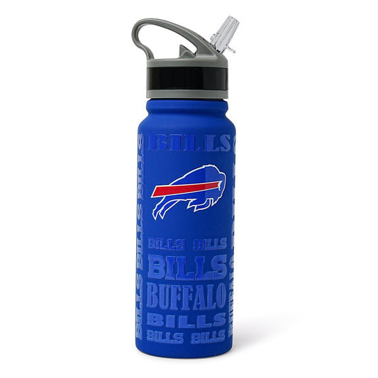 Buffalo Bills Replay 25-Ounce Stainless Steel Flip-Top NFL Water Bottle
