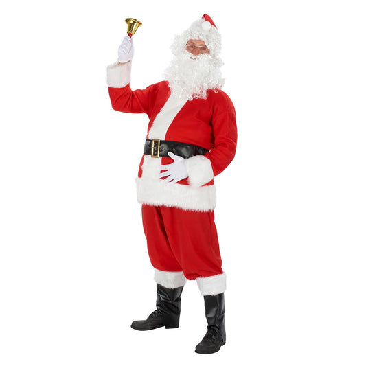 Plush Santa Adult Costume | Large