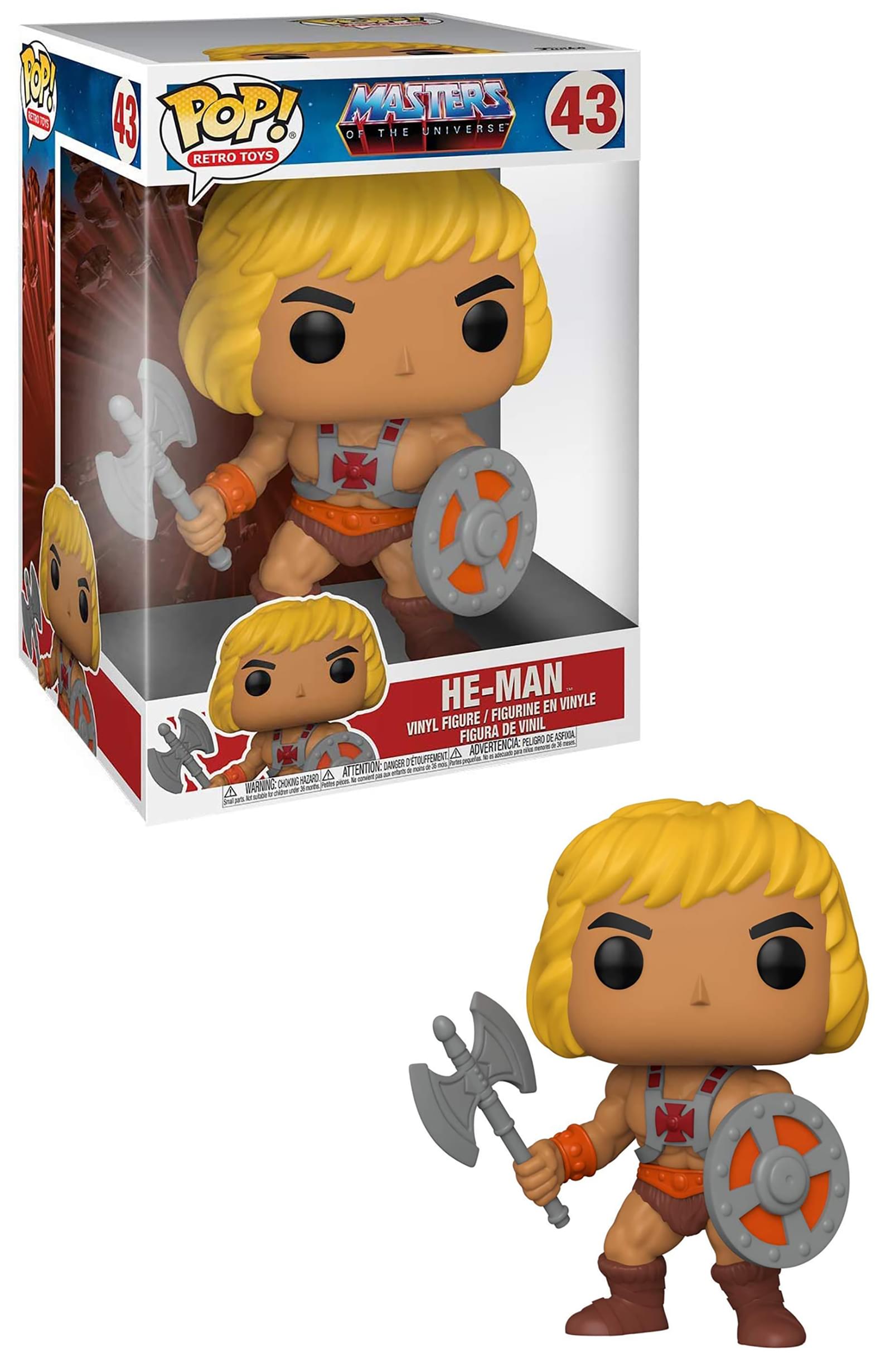 Masters of the Universe Funko POP 10 Inch Vinyl Figure | He-Man