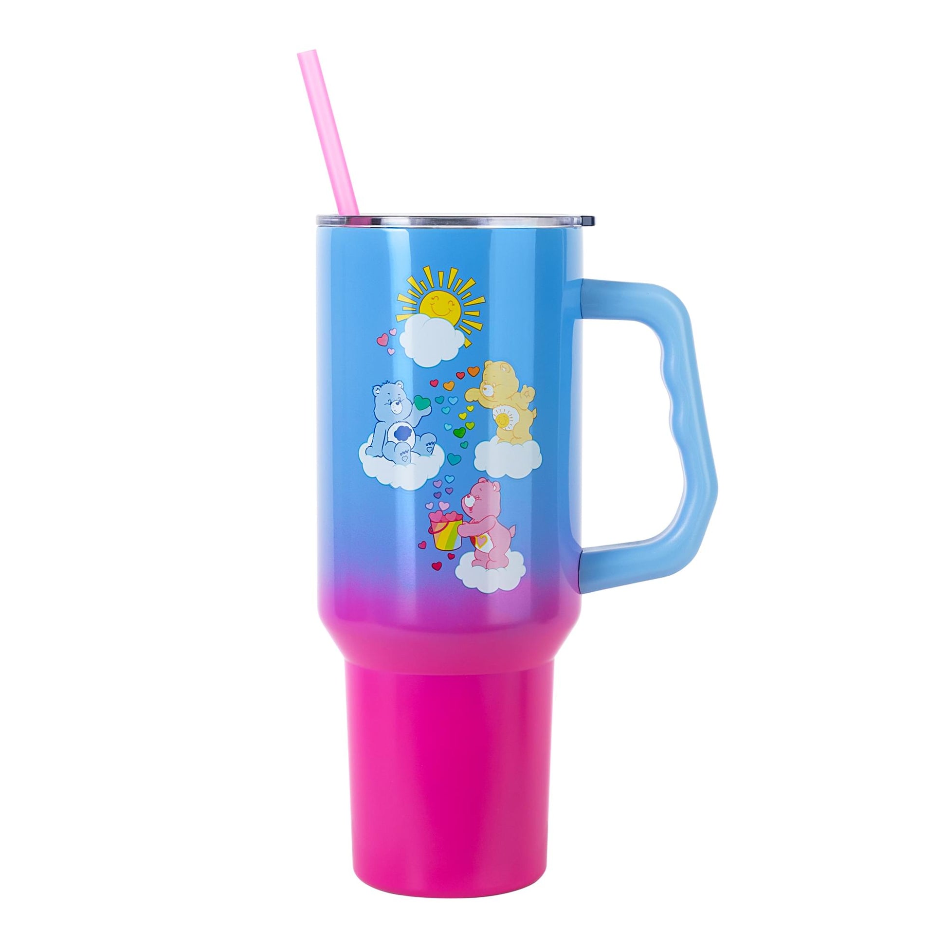 Care Bears Ombre 40-Ounce Stainless Steel Tumbler With Handle