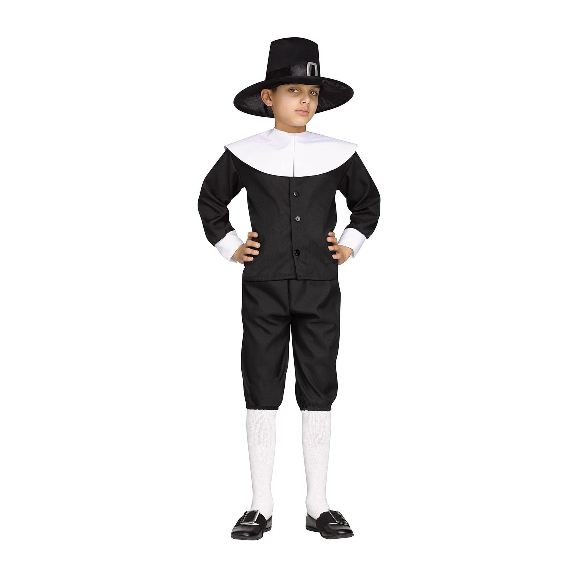 Pilgrim Boy Child Costume | Medium