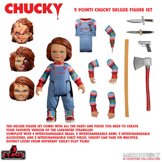 Child's Play Chucky Deluxe 5 Point Figure Set