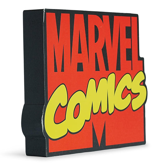 Marvel Comics Logo Die-Cut Wooden Wall Art Sign | 7 x 8 Inches
