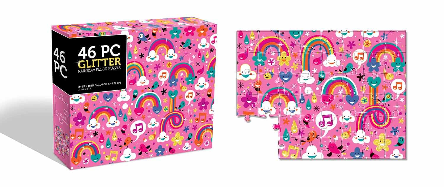 Glitter Rainbow 46 Piece Jigsaw Puzzle