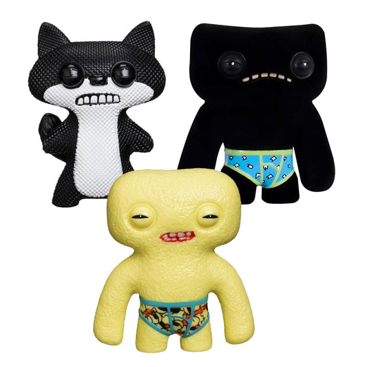 Fuggler 2.5 Inch Figure 3-Pack | Black/White, Yellow, Black
