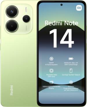 Xiaomi Redmi Note 14 6+128GB 6.67" 4G Lime Green NFC EU
