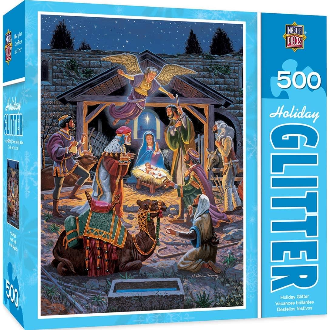 Holy Night 500 Piece Glitter Jigsaw Puzzle