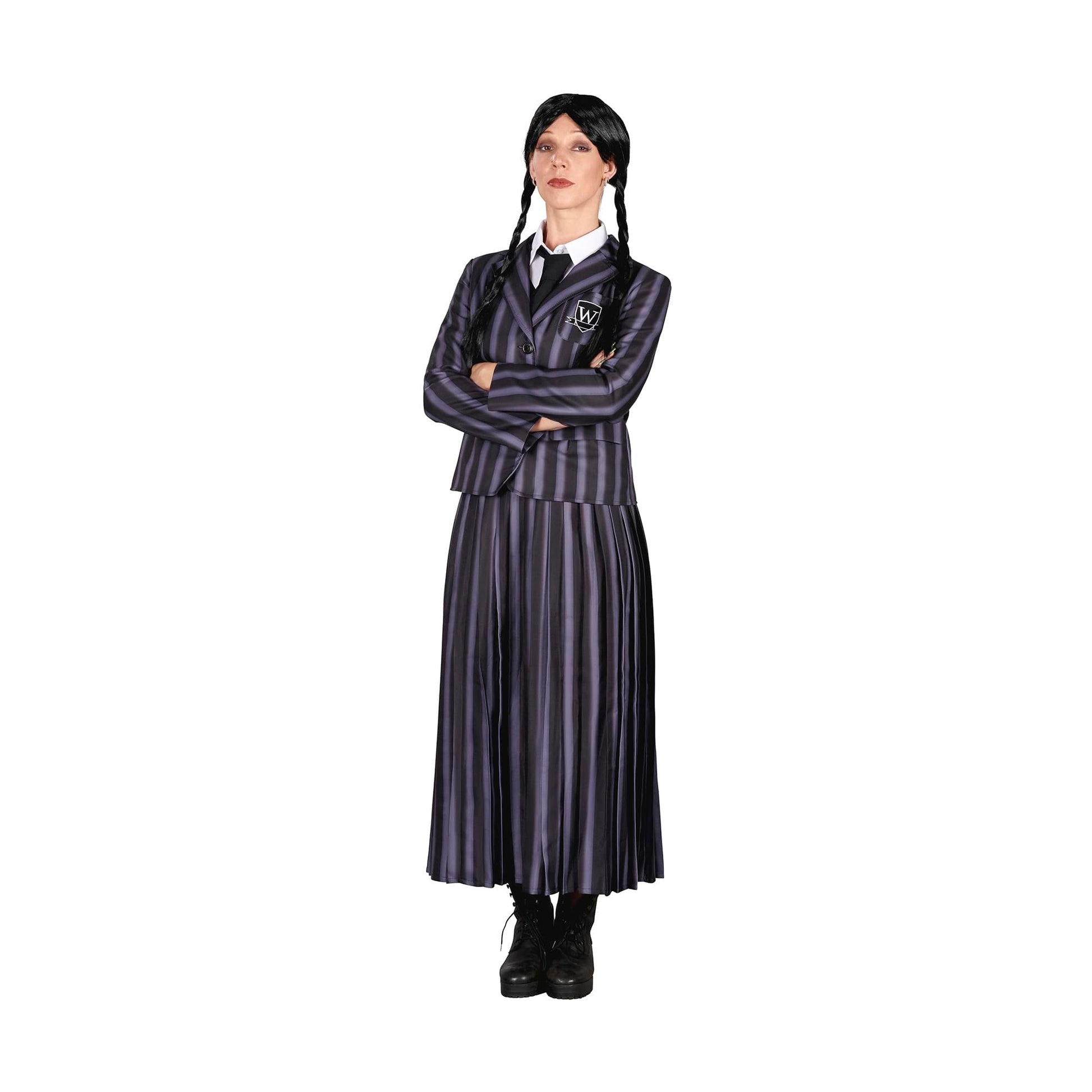 Gothic Girl School Uniform Adult Costume | X-Large