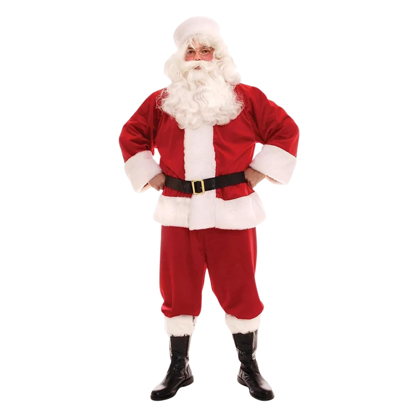 Plush Santa Adult Costume | XX-Large