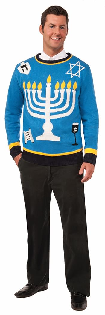 Outrageous Chanukah Holiday Sweater Adult X-Large