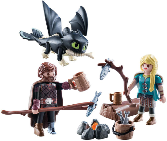 Playmobil How to Train Your Dragon III Hiccup & Astrid with Baby Dragon
