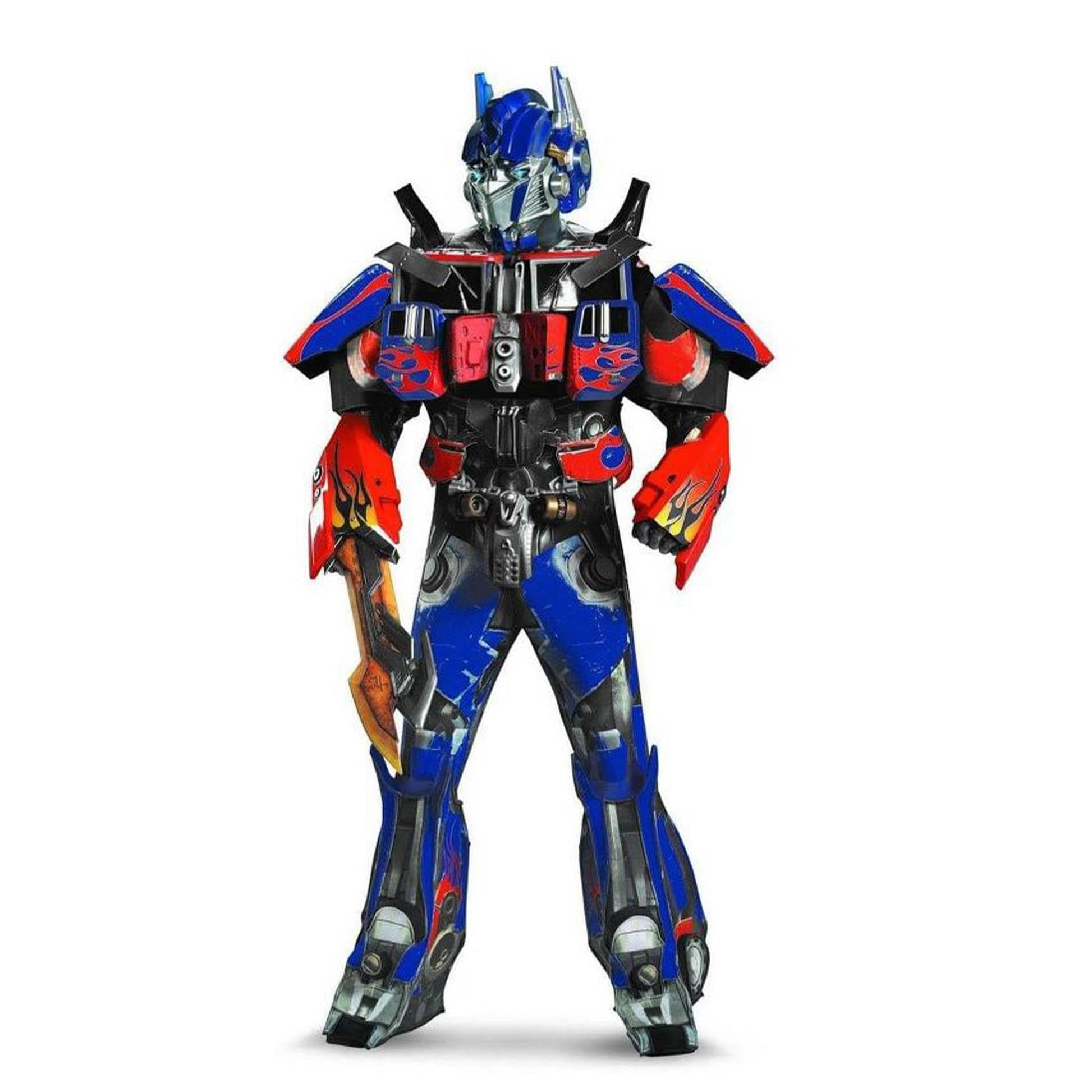 Transformers Optimus Prime Theatrical Costume w/Vacuform Helmet & Light Up Eyes Adult X-Large 42-46