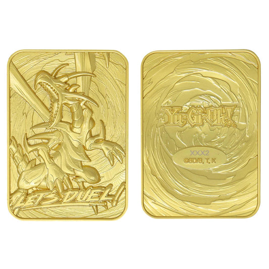 Yu-Gi-Oh! Limited Edition 24k Gold Plated Metal Card | Red Eyes B. Dragon