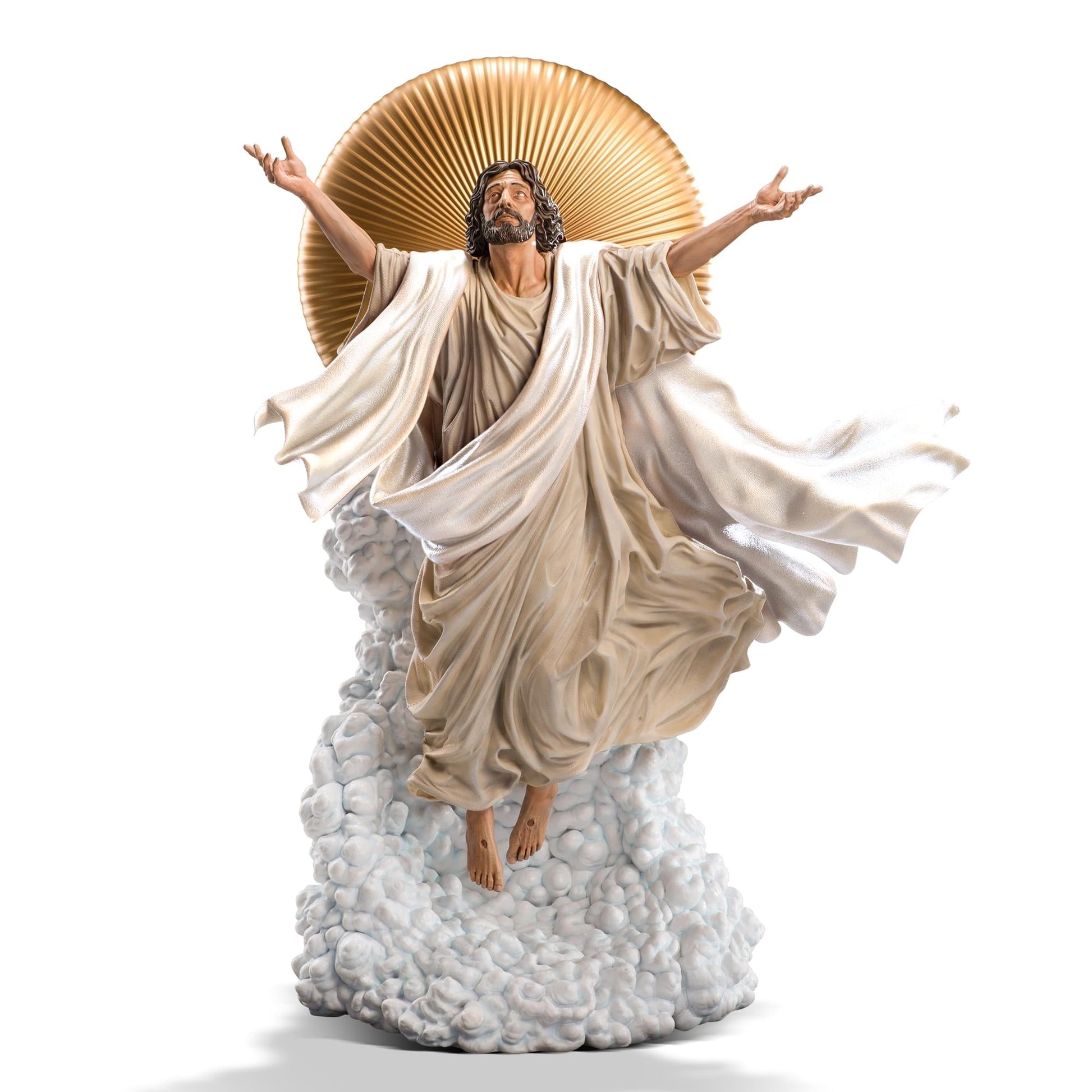 Ascension of Jesus Christ 11-Inch Premium Statue | 1:10 Scale White Robe Edition